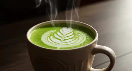 hot matcha latte