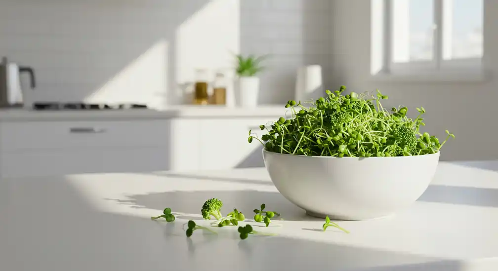 organic broccoli sprouts