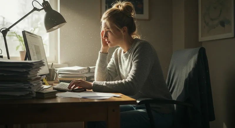 a stressed girl